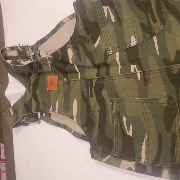 John Deere Denim Camouflage Bib Overalls Unisex Size 7 - Picture 6 of 8